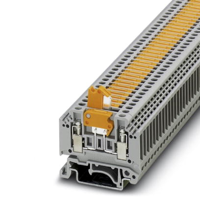 Phoenix Contact Knife Disconnect Terminal Block; MTK; 10A; 300V; #28 - #12; Screw Connection; Gray